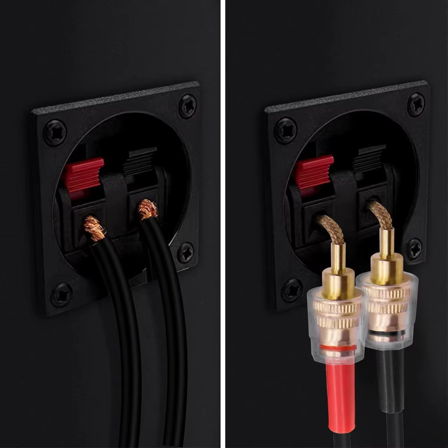 FRHY 2er Set vergoldete Bananenstecker-Testsondenadapter von 4 mm auf 2 mm für Multimeter und HiFi-Audio in Gold - Bild 2