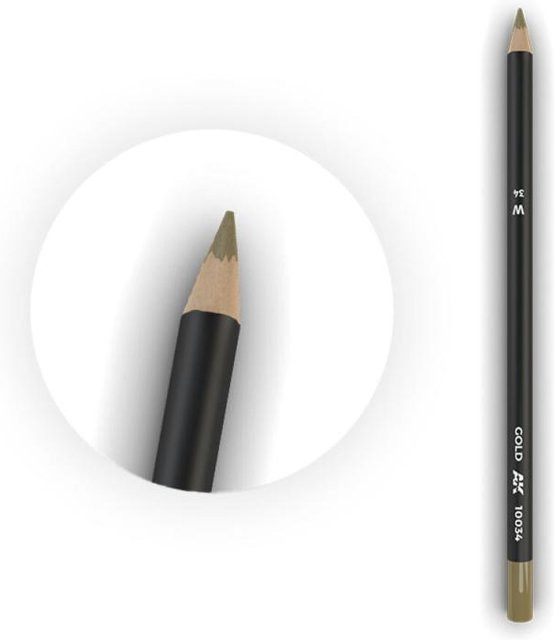 AK Interactive Aquarellstift in Gold - Bild 1