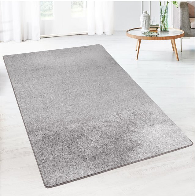 Karat Teppich Sundae Velours in Silber/Grau - Bild 1