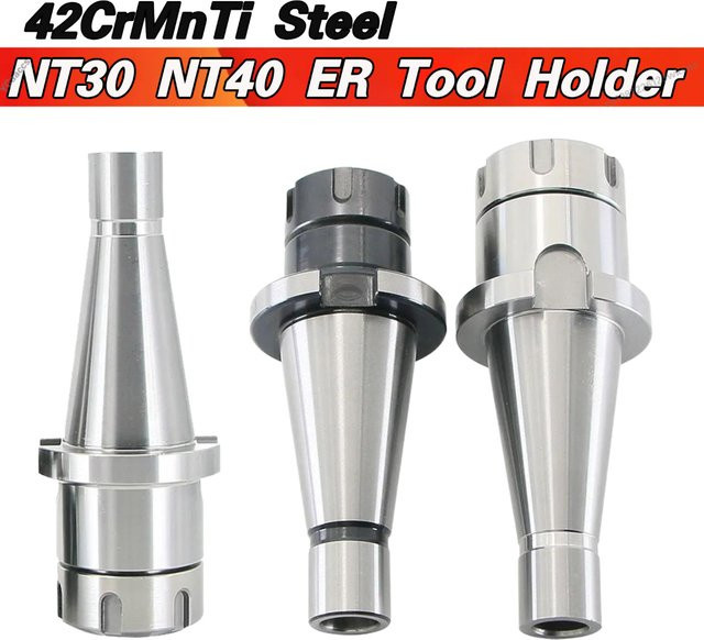 NT30 NT40 ISO30 ISO40 ER Spannzangenhalter für CNC Fräsmaschinen in Silber - Bild 1