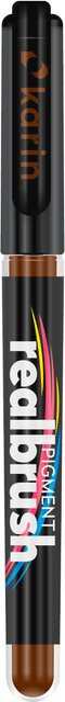 Karin Realbrush Pigment Marker mit Brush-Spitze in Henna 471U (Braun) - Bild 1