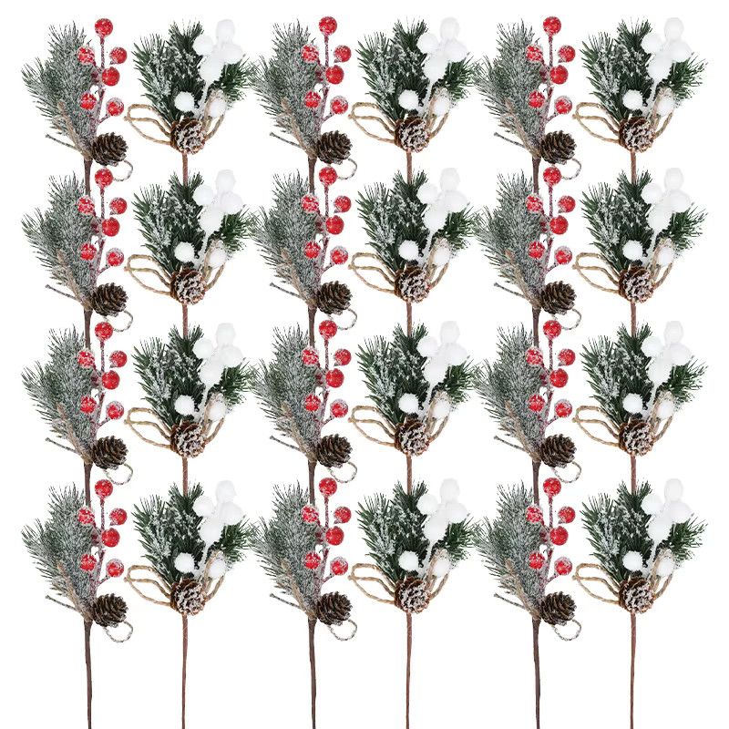 5er Set Künstliche Rote Beeren Zweige von ZQCXLD für Deine Weihnachtsdekoration - Bild 5