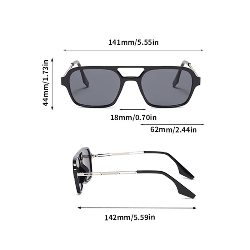 KAMMPT Sonnenbrille, quadratisch, Vollrand, grau, Damen - Bild 2