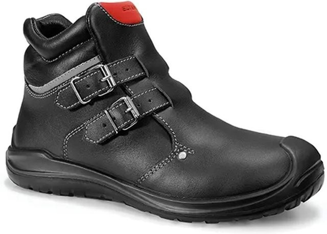 Elten Sicherheitsstiefel Anderson Roof S3 HI aus Rindleder in Schwarz-Rot, Größe 46 - Bild 2