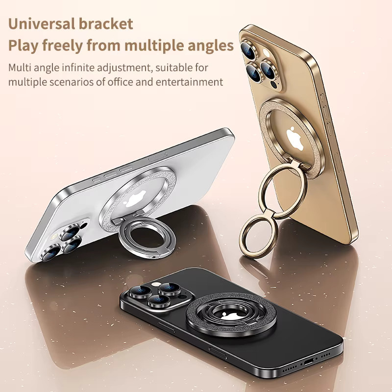 QGhappy Doppelseitiger magnetischer Telefonringhalter für MagSafe und Android, Gelb - Bild 2