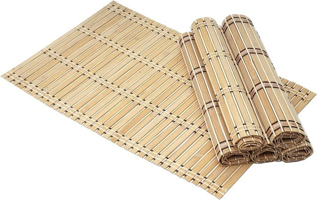 6-teiliges MCW Tischset C13 aus Bambus in Hellbraun, B/T: 45 x 30 cm, abwaschbar - Bild 1