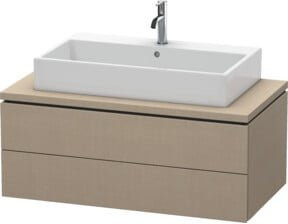 Duravit Waschtischunterschrank L-Cube in Weiß oder Beige mit 2 Schubkästen, B: 102 cm, T: 54,7 cm, H: 40 cm - Bild 1