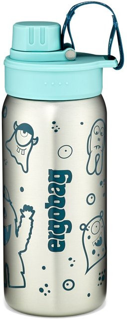 ergobag Edelstahl Trinkflasche Schulzubehör Petrol 500ml - Bild 1