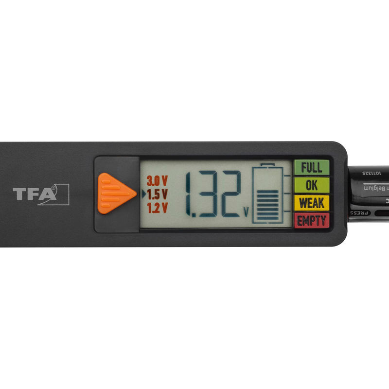 TFA Dostmann Batterietester BatteryCheck in Schwarz - Bild 4