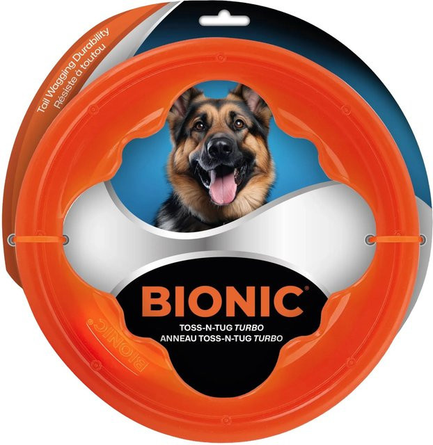 Bionic Hundespielzeug Toss-N-Tug Turbo Orange - Bild 1