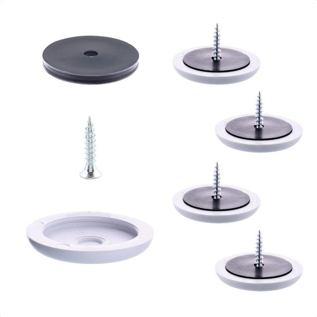 Wagner Gleiter-Set QuickClick Slim Hyper EH7854 Grau 4-teilig Ø 30 mm - Bild 1