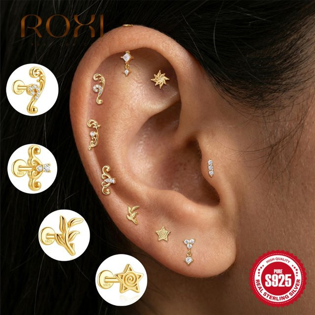 ROXI Ohrring 925 Silber, 18K vergoldet, Zirkonia, Damen - Bild 1