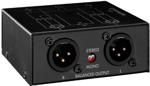 Monacor TCB-22 2-Kanal-Symmetrierer in Schwarz - Bild 1