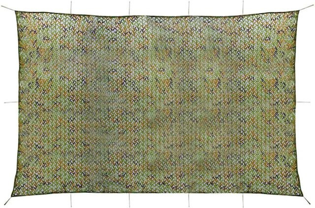 vidaXL Tarnnetz mit Aufbewahrungstasche aus Polyester, Grün, 4 x 7 m - Bild 1