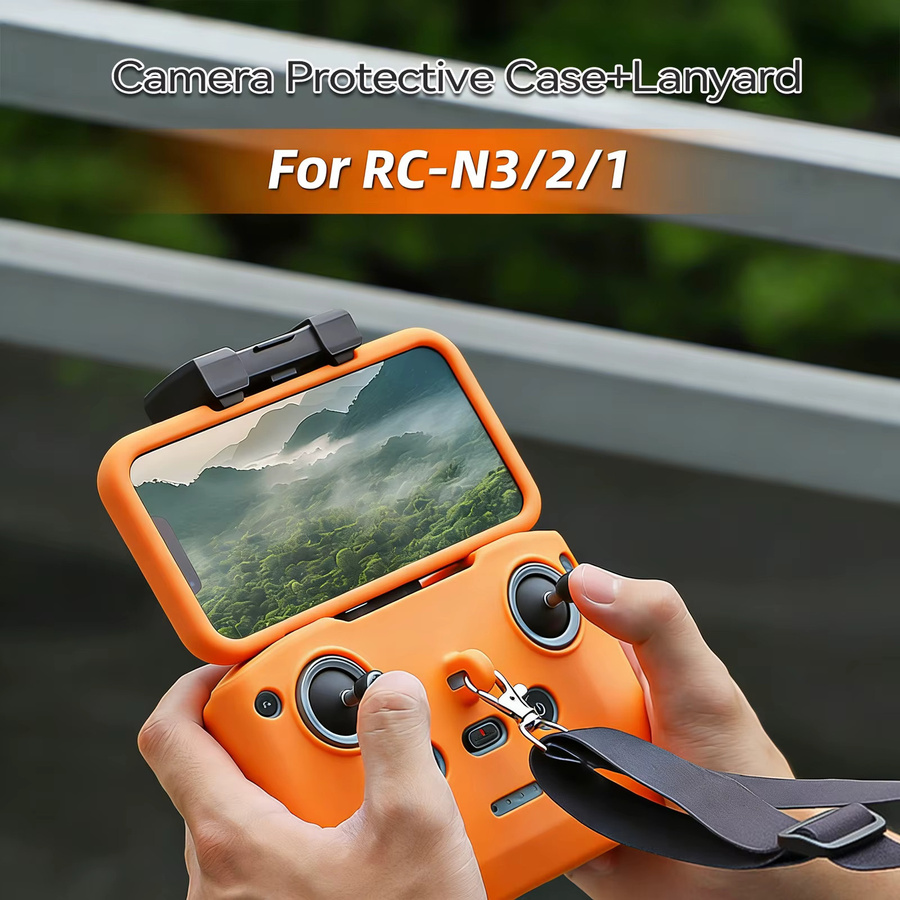DJI Silikon-Schutzhülle Set für Mini 4 Pro und RC N3/N2/N1 Controller in Orange - Bild 6