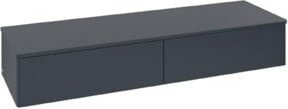 Villeroy & Boch Sideboard Antao ohne Frontstruktur, Blau-Grau lackiert, B/H/T: 160 x 26,8 x 50 cm - Bild 1