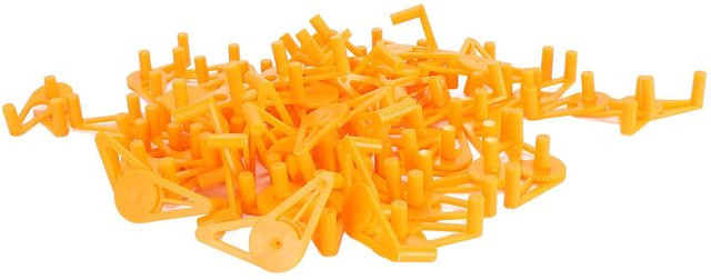 Shoemst Low Stress Training Clips in Orange, 50 Stück, 360 Grad verstellbare Pflanzenstiel Biegeclips aus Kunststoff für die Gartenarbeit - Bild 1