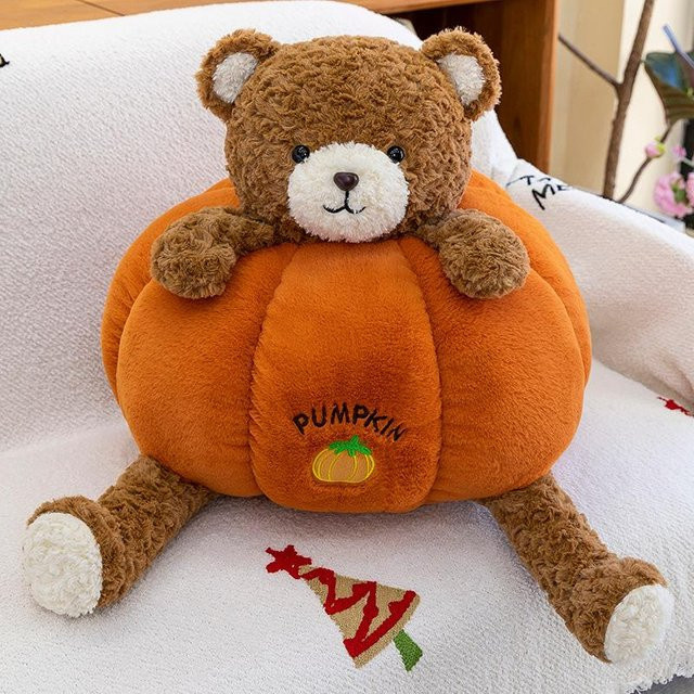 Joyful toys Barcelona Kürbisbär Plüschtier, 80cm, Orange, Bunt / Mehrfarbig - Bild 1