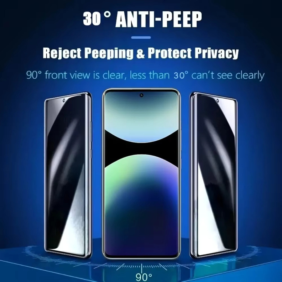 2 Stück Xiaomi Anti-Spionage Hydrogel-Displayschutzfolie für Redmi Note 15 14 13 Pro Plus 12 11 10 S transparent - Bild 2