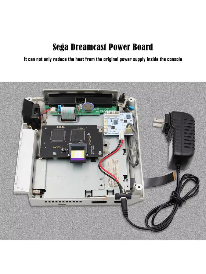 ALLOYSEED DreamPSU Rev2.0 DC Konsole Original-Netzteil 12V Stromversorgungsadapter Ersatz-Netzteilplatine für Dreamcast - Bild 6