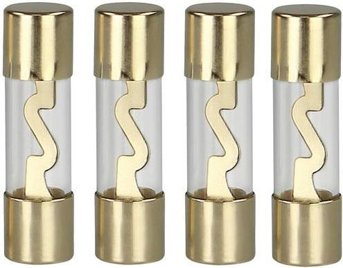 AGU ACV Car-HiFi Glassicherung 60A, 4er-Set, Gold/Transparent - Bild 1