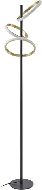 Lucande LED Stehlampe Madu in Schwarz, moderne 3-flammige Wohnzimmerleuchte aus Metall, dimmbar, Höhe: 160 cm - Bild 1