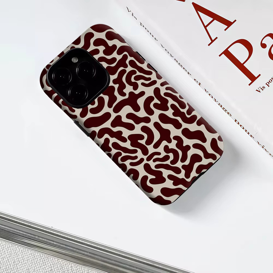 Robuste Handyhülle mit Kuh-Druckmuster von Potdemiel für iPhone 17 16 15 14 13 Pro Max Plus, magnetisch, mehrfarbig - Bild 3