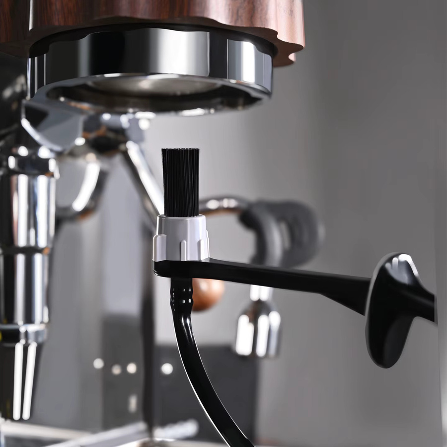 Kacacao Kaffee-Dampfreinigungsbürste mit langem Griff in Schwarz für Espressomaschinen - Bild 1