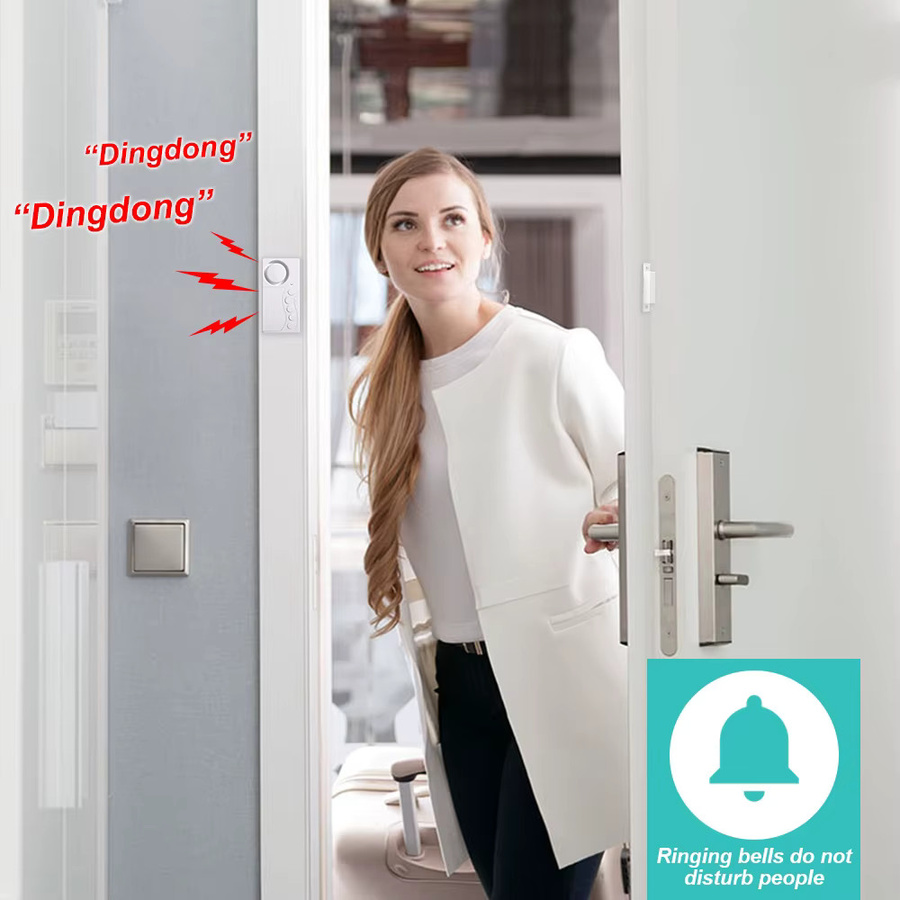 Awapow Smart Home Magnetsensor Weiß – Drahtloser Tür- und Fensteralarm zur Diebstahlsicherung und Induktions-Sicherheit - Bild 2