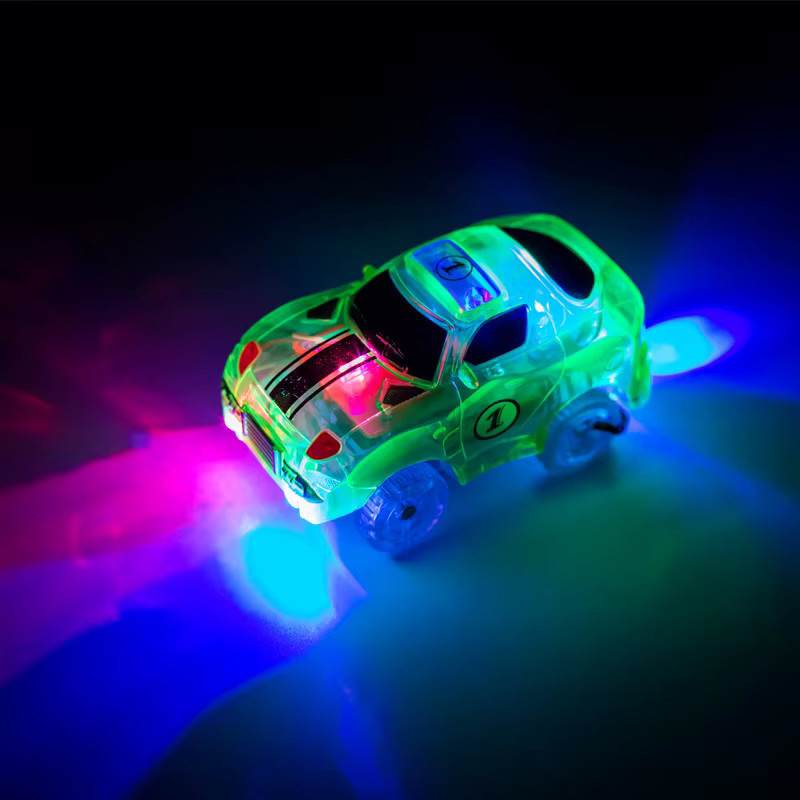 KACUU Magisches leuchtendes Rennstrecke-Auto, Spielzeugfahrzeug, LED-Licht - Bild 2