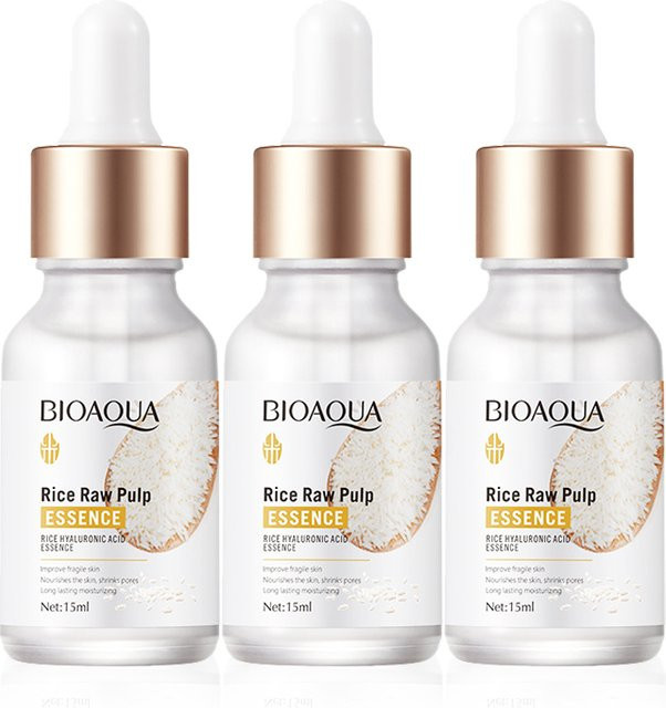 BIOAQUA Reis Rohzellstoff Gesicht Serum, Hyaluronsäure, Unisex - Bild 1