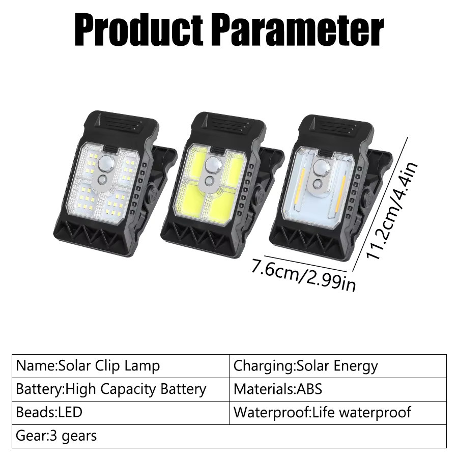 Heinast Solar-Clip-Sensorlicht in Weiß für Terrasse und Garten - Bild 6