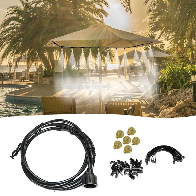 TOMTOP JMS DIY Sprayer Kit Outdoor Beschlagungskühlsystem mit Sprinklern und Verbindern, Farbe: Beige - Bild 1