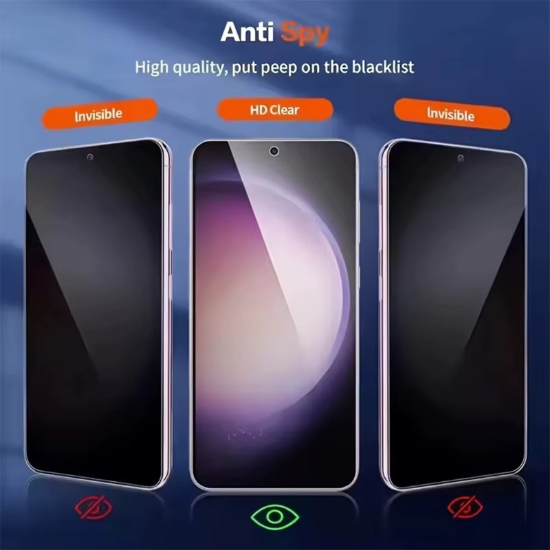 Anti-Spy Sichtschutz Panzerglas Displayschutzfolie für Samsung Galaxy S26 Ultra S25 S24 Plus S23 S22 FE A57 A37 A36 A56 A17 A07 - Bild 2
