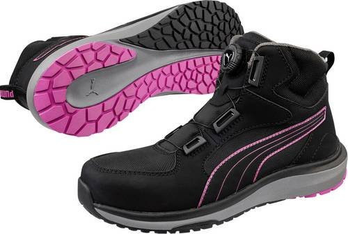 Puma Safety Sicherheitsschuh Aspire Pink Disc Mid S3S in Schwarz und Pink, Größe 36 - Bild 1