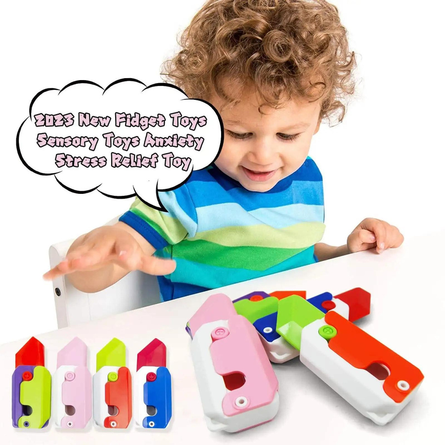 Yiran toy 3D-Druck Schwerkraftmesser Fidget Spielzeug Karotte Radieschen grün - Bild 5
