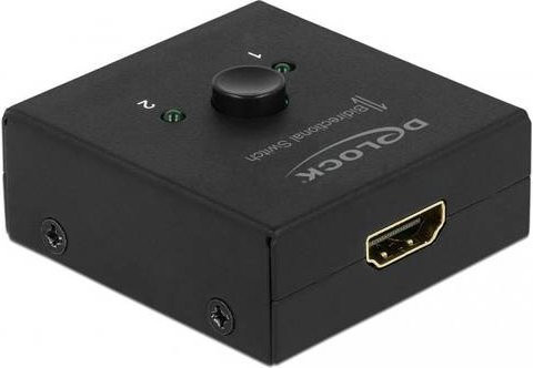 Delock HDMI-Switch 4K UHD in Schwarz - Bild 1