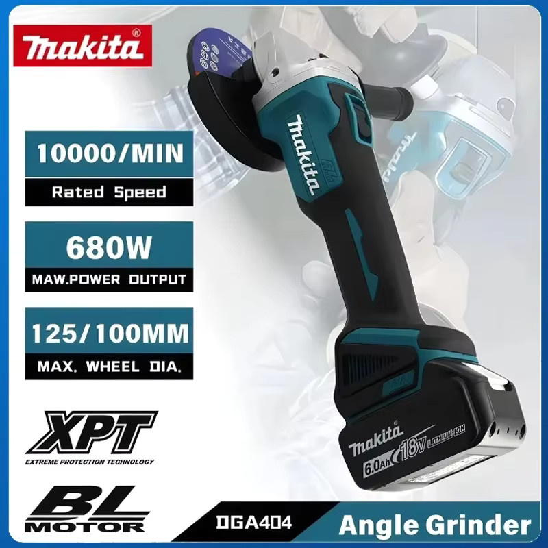 Makita Winkelschleifer DGA404 Akku-Schleifmaschine bürstenlos in Petrol mit 125 mm Durchmesser - Bild 2