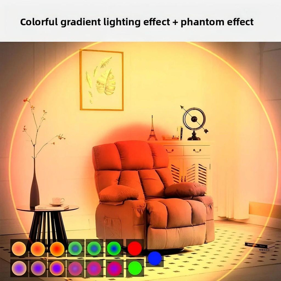 Meiteai-Home Wiederaufladbares LED Nachtlicht mit Bewegungssensor und RGB-Farbverlauf als magnetische Wandleuchte in Multicolor für Schlafzimmer, Badezimmer, Schrank und Garten - Bild 3