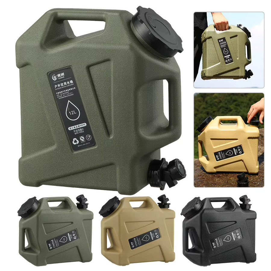 APWIKOGER Camping-Wassereimer mit Wasserhahn, tragbarer Outdoor-Wasserbehälter, 12 l - Bild 3