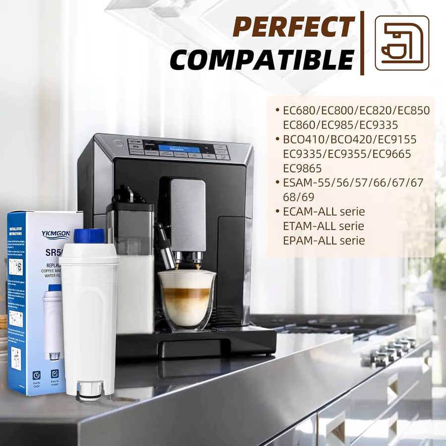 DeLonghi Ersatzfilter für Kaffeemaschinen der Serien DLSC002, ECAM, ESAM und EC680, Farbe: Weiß - Bild 3