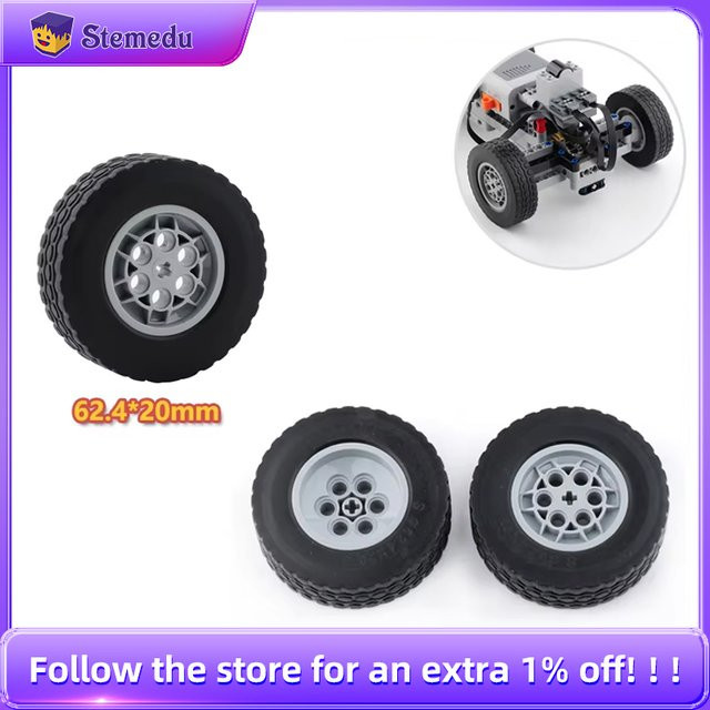 Stemedu Moc Bausteine Autos Räder, Technologie Modell Ziegel, Zubehör - Bild 1