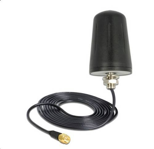 Delock 89534 WLAN Antenne 2.4 GHz Single Band 3 dBi Schwarz - Bild 1