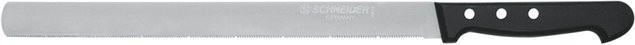 Schneider Konditormesser mit feiner Säge in Schwarz und Silber, Klingenlänge: 26 cm - Bild 1