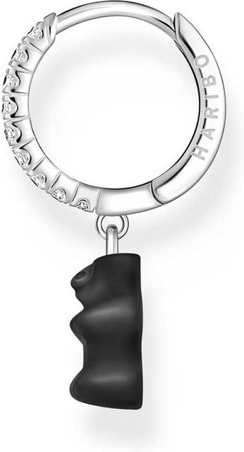 Thomas Sabo Creolen mit Goldbären Anhänger, 925 Silber, Damen - Bild 1