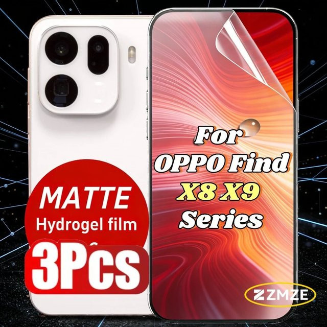 3er-Pack Hydrogel-Displayschutz mattiert für OPPO Find X9 X9 Pro X9 Ultra X9+ X9S Pro X8 X8 Ultra X8S X8S+ Serie - Bild 1