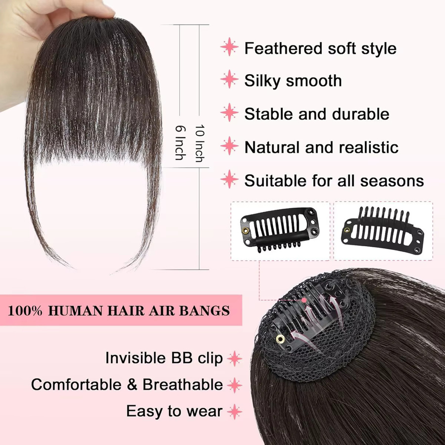 CC YOUNG Wispy French Echthaar-Pony zum Anklipsen, Damen - Bild 3
