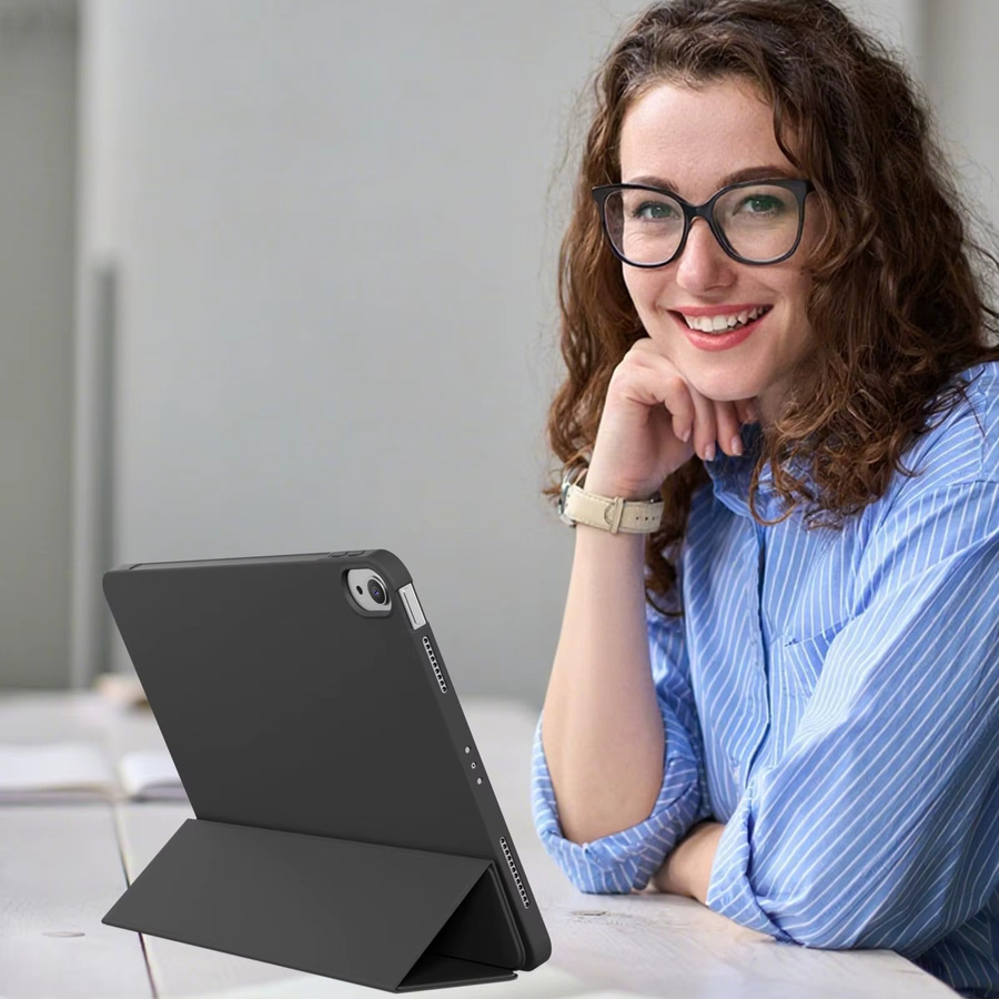 Magnetische Smart Cover Hülle für Apple iPad 5 bis 11 Generation in Lila - Bild 6