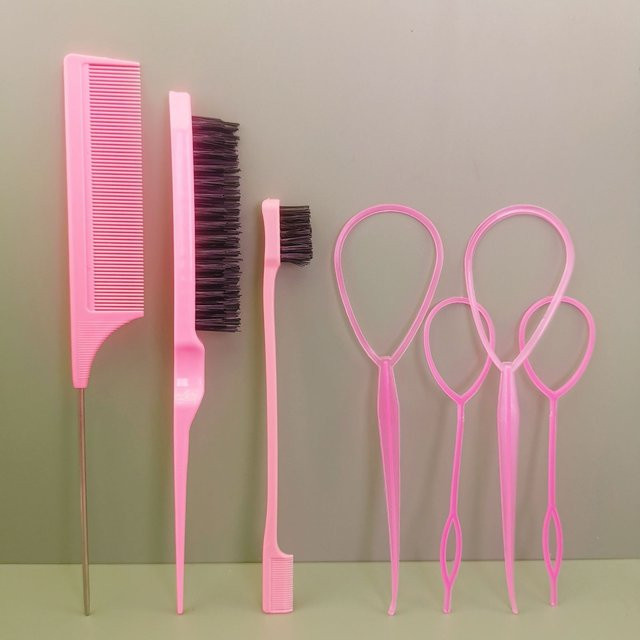 Haar Styling Schleife Set für Kinder, Topsy Tail, Kamm und Pinsel - Bild 1