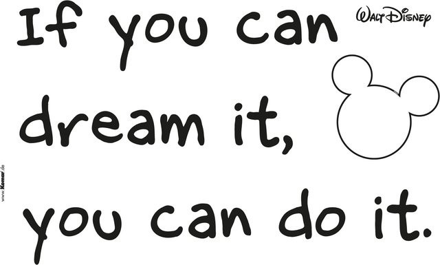 Komar Disney You Can Do It Deko-Sticker, bunt, B/H: 50 x 70 cm - Bild 1